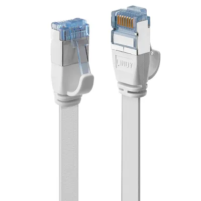 Immagine prodotto di LINDY Patchkabel Cat6A U/FTP Flachband weiß 0.30m