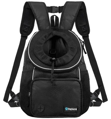 Produktbild von PetAmi Hundetragetasche vorne, Verstellbarer Rucksack für Hunde, Haustier, Katze
