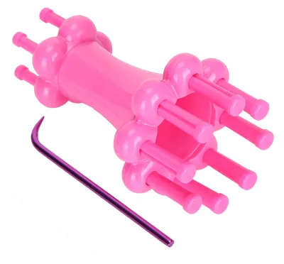 Immagine prodotto di Set telaio per bobine da maglieria, macchina per maglieria a 2 fili in lana, avvolgitore per corda, gancio, attrezzo