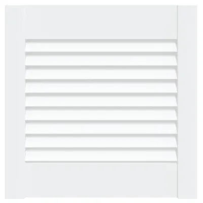 Produktbild von vidaXL Schranktür Lamellen-Design Weiß 39,5x39,4 cm Massivholz Kiefer