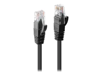 Produktbild von LINDY Patchkabel Cat6 U/UTP schwarz 1.00m