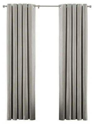 Ringtop-Vorhang-Paar, Entenei Blau, 117x183 cm, Polyester