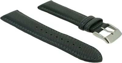 Produktbild von Lotus Watches ► Uhrenarmband 24mm schwarz Leder Doppelnaht 15790 15742