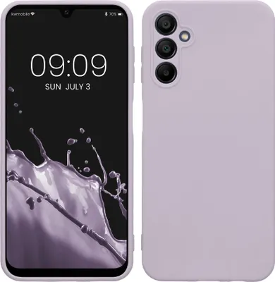 Produktbild von kwmobile Handyhülle für Samsung Galaxy A14 5G Hülle - weiches Handy Silikon Case - Schutzhülle Cover - Lavendel
