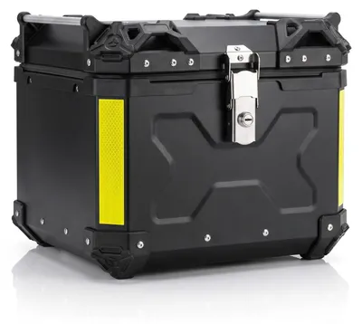 Produktbild von Motorrad-Topcase 38-l Aluminiumlegierung Universelle Heckbox mit Lederauskleidung