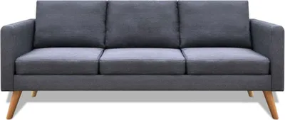 Zdjęcie produktu dla VidaXL 242221, Szary, 3 siedz., Poliester, 1680 mm, 700 mm, 730 mm