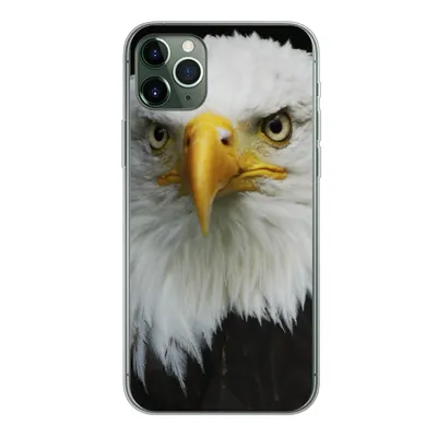 Produktbild von MuchoWow® Handyhülle Schutzhülle Hülle für iPhone 11 Pro Max Adler - Schwarz - Weiß Silikon Softcase Handy Hülle - Schutz