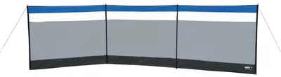 Immagine prodotto di Paravento High Peak Mistral, protezione da spiaggia con finestra luminosa, 4 aste in acciaio, montaggio variabile, grigio/grigio scuro/blu
