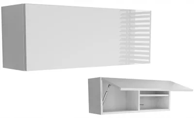 Zdjęcie produktu dla Pozioma Łazienkowa Szafka Wisząca 100 Połysk 80Cm