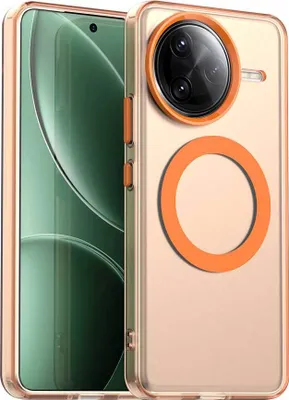 Produktbild von Magnetisch Hülle für Xiaomi Redmi K80 Pro, Schlank Durchscheinend Matt Stoßfest Handyhülle Orange