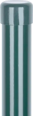 Produktbild von PROREGAL Maschendrahtzaun, Zaunpfosten, mit Kappe, Rund Metaltec 48/1750/1,50mm, Grün, Ral6005, Zn+PVC, Kappe