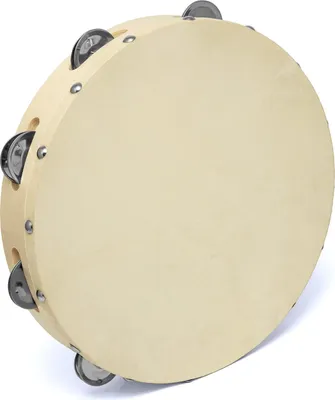 Produktbild von Tiger Tambourin mit Naturfell, 10"