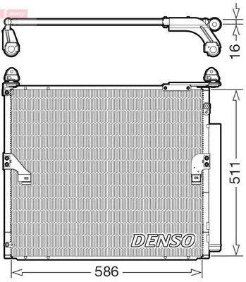 Produktbild von DENSO Kondensator, Klimaanlage x DCN50063