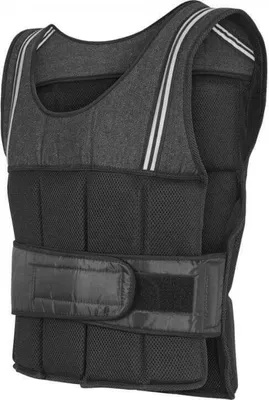 Produktbild von GORILLA SPORTS® Gewichtsweste - mit Gewichten, 10kg, Klettverschluss, Schwarz - Trainingsweste, Laufweste, Weight Vest, Gewichtsjacke, Muskelaufbau, Krafttraining, Laufen, Fitness