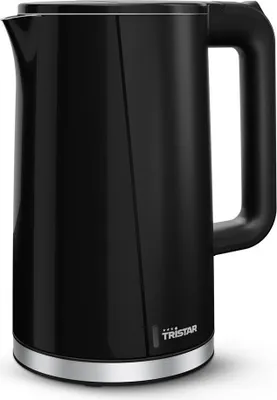 Produktbild von Tristar WK-3407, 1,7 l, 2200 W, Schwarz, Kunststoff, Edelstahl, Überhitzungsschutz, Drahtlos