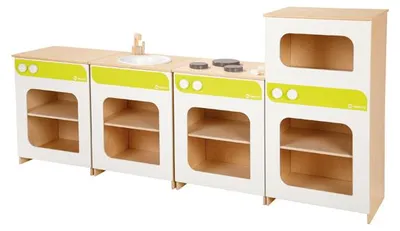 Produktbild von Eduplay Kinderküche Spielzeug Holz Spielküche für Kinder