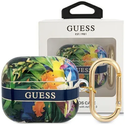 Produktbild von Guess Gua3Hhflb Airpods 3 Abdeckung Niebieski/Blaue Blume Band Sammlung
