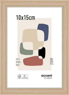 Produktbild von accent by nielsen Holz Bilderrahmen Zoom, 10x15 cm, Natur