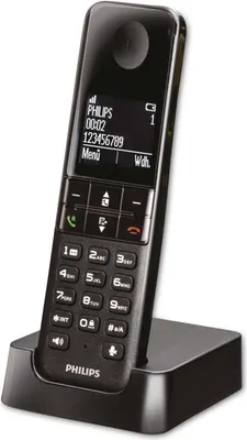Image de PHILIPS Téléphone DECT D4701B, 1 combiné, noir