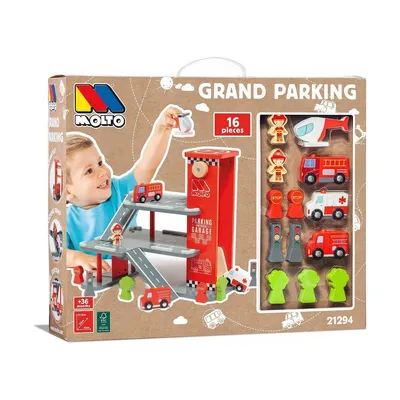 Produktbild von Parkhaus mit Fahrzeugen Moltó Grand Parking 16 Stücke