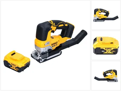 Image de DeWalt DCS334N Scie sauteuse pendulaire sans fil 18V Brushless + 1x Batterie 5,0Ah - sans chargeur