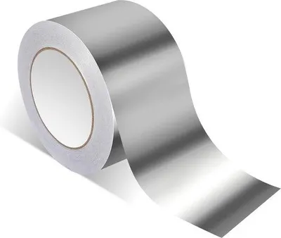 Obrázok produktu pre Hliníková páska 75 mm x 50 m, odolná voči teplu, na tesnenie, opravy a izoláciu.