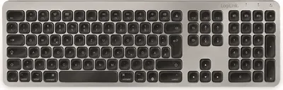 Produktbild von LogiLink ID0206, Kabellos, Bluetooth, QWERTZ, Grau