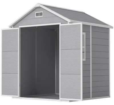 Obrázok produktu pre Záhradný domček Outsunny 2,4 m², so sedlovou strechou, 182 x 151 x 219/181 cm