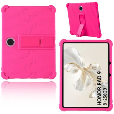 Obrázek produktu pro Tableta Pouzdro pro Honor Pad 9 12,1", nárazuvzdorné měkké silikonové ochranné pouzdro se stojánkem Růžová