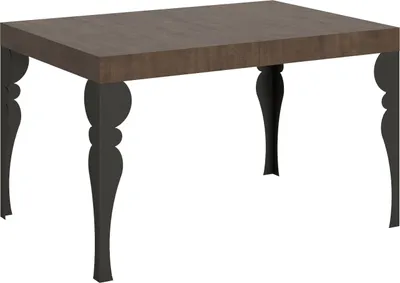 Obrázok produktu pre Rozkladací stôl Paxon 140/224x80 cm orech s nohami vo farbe antracitu