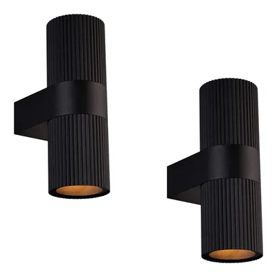 Produktbild von 2er Set | Kyklop Ripple | Wandleuchte | Schwarz
