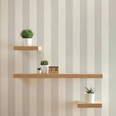 Produktbild von TADESSI | Tapete Streifen Pierre | M1-No.711 | Vliestapete | Grau | Weiß | Streifentapete | Wohnzimmer | Schlafzimmer | Küche