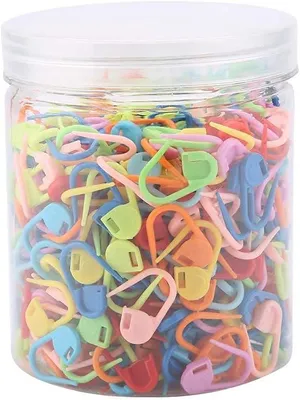 Zdjęcie produktu dla Igły bezpieczeństwa plastikowe, 500 sztuk, nierdzewne, do szycia i rękodzieła