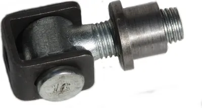 Produktbild von UHRIG M16 Anschweißband verzinkt, verstellbares Stahl Torband mit Einschweißmutter, für z.B. Gartentür, Hoftor usw.