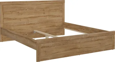 Produktbild von BLACK RED WHITE Bett 180 Holten | Bettgestell Doppelbett | 204,5 x 189 x 40,5-100,6 cm | Braun