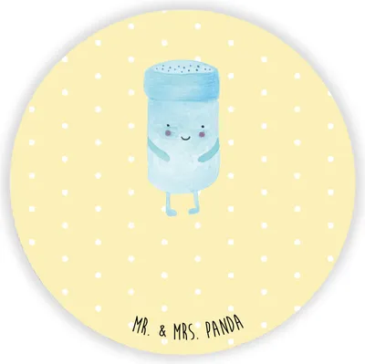 Produktbild von Mr. & Mrs. Panda magnet Beste Freunde Salz - Gelb Pastell - Geschenk, Lustige Sprüche, pinnwand, Kühlschrankmagnet, haftmagnet, für kühlschrank, Fehlende Keywords