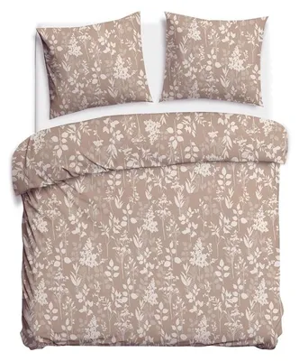 Produktbild von Bettwäsche, Satin-Bettwäsche, Hochwertig 160x200 1561-1 Beige, Blätter