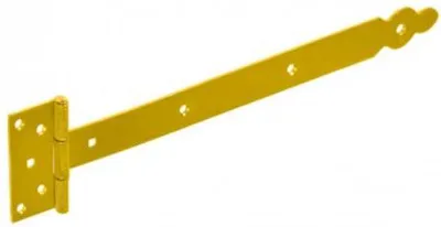 Produktbild von 10x Kreuzgehänge mit vernietetem Stift 350/50x87mm gelb verzinkt Torband