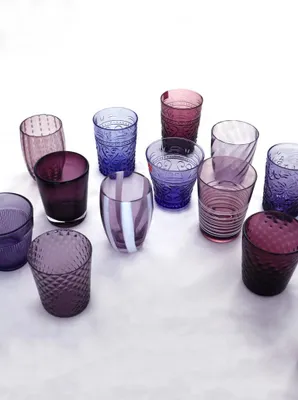 Produktbild von ZAFFERANO Melting Pot 6 Mischgläser Bicolor Amethyst