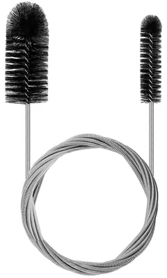 Rohrreinigungsbürste 203,2 cm, Abflussreiniger, 2 schwarze Köpfe