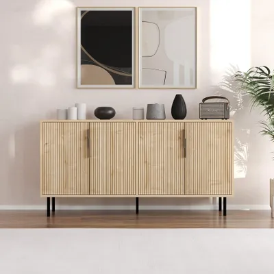 Immagine prodotto di Skye Decor, Clara - Sapphire Oak, consolle, rovere zaffiro, 100% pannello truciolare rivestito in melamina, 150 x 36 x 75 cm