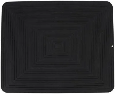Produktbild von Famanu Abtropfmat Silikon - Hohe Ränder - 405 x 505 cm - Schwarz