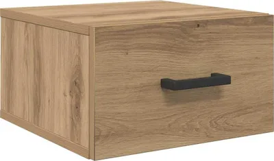 Productafbeelding van Nachtkastje artisanaal eikenkleurig 35 x 35 x 20 cm