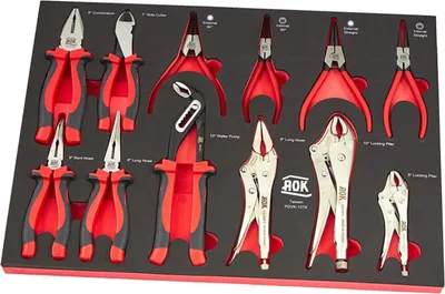 Produktbild von AOK Professional 12-teiliges Zangenset mit Schaumstoffeinlage
