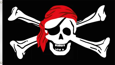 Produktbild von normani Fahne Piratenflagge 150 cm x 250 cm