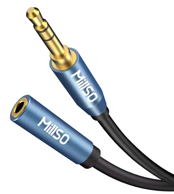 Obrázok produktu pre Audio predlžovací kábel, 10 metrov, stereo, 3,5 mm jack konektor na 3,5 mm jack konektor