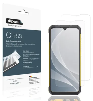 Image de 2x Protection ecrán pour Cubot KingKong ES 5 mat Verre souple Film Protecteur 9H dipos