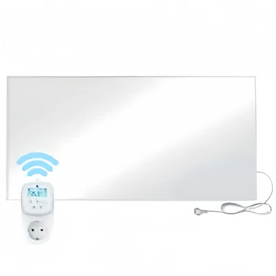 Produktbild von Infrarot-Heizpaneel - Wandmontage Elektroheizung - 1050 W - Thermostat - Leise - Energiesparend - Graphen-Technologie - EU-Stecker