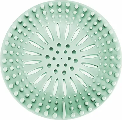 Produktbild von Abflusssieb und Haarfänger für Duschablauf und Badewanne, Farbe:Blau