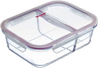 Image de Westmark Boîte fraîcheur en verre avec 2 compartiments séparés, 1380 ml, 234522E1